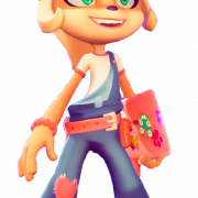 Crash Bandicoot weibliche Charakter PNG Bild