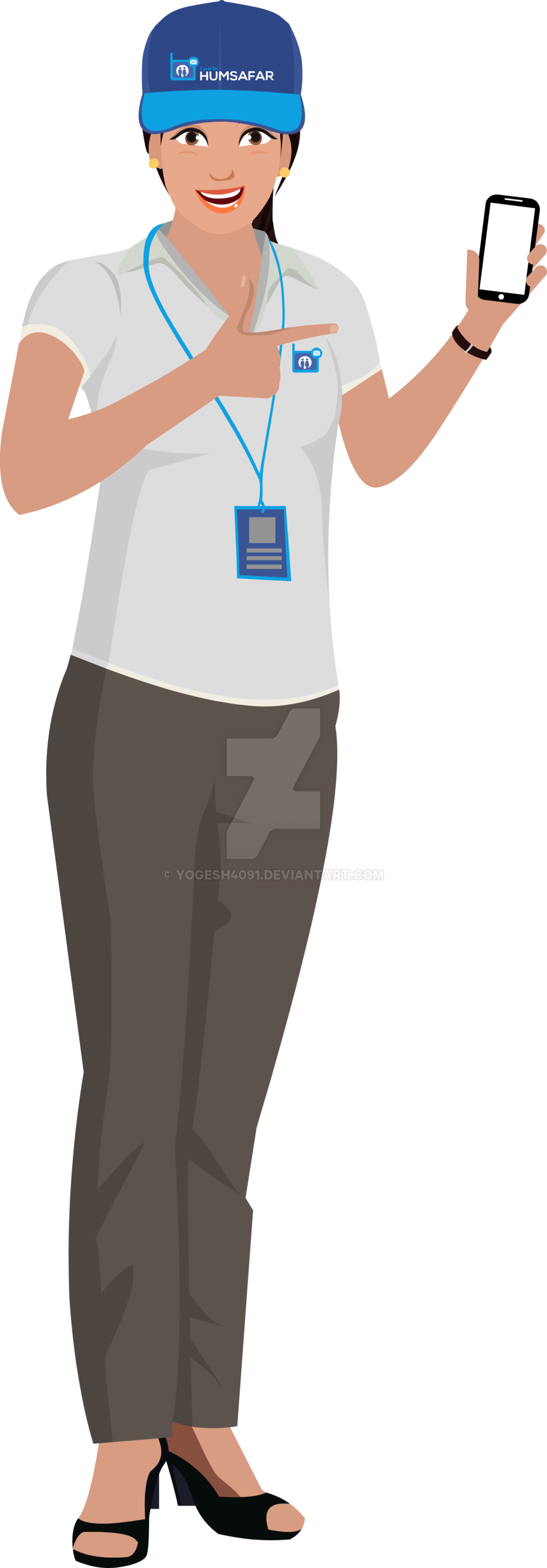 Female Promoter PNG Image