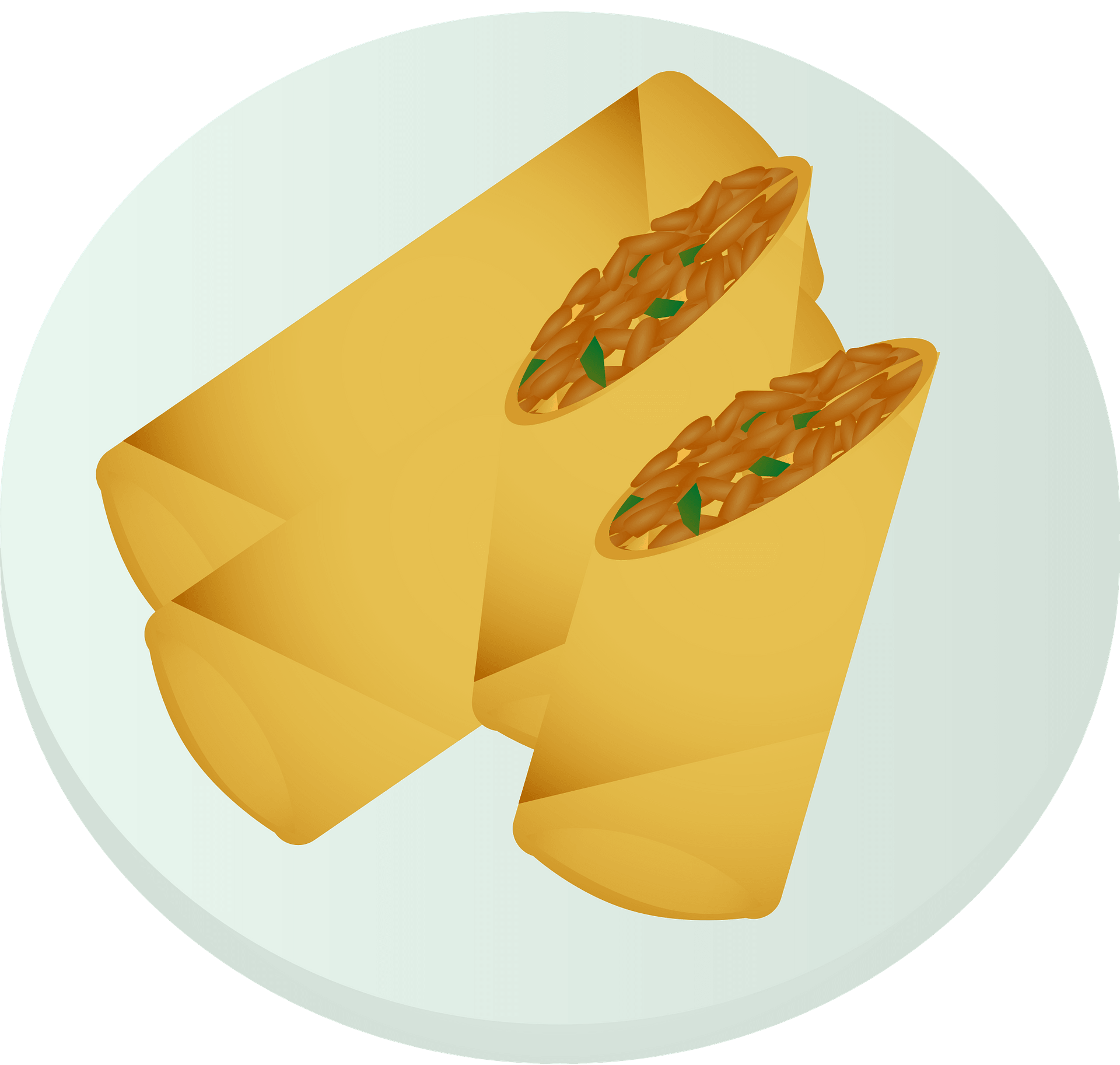 Fried Chinese Spring Roll PNG Free Download
