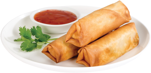 Fried Chinese Spring Roll PNG Image File