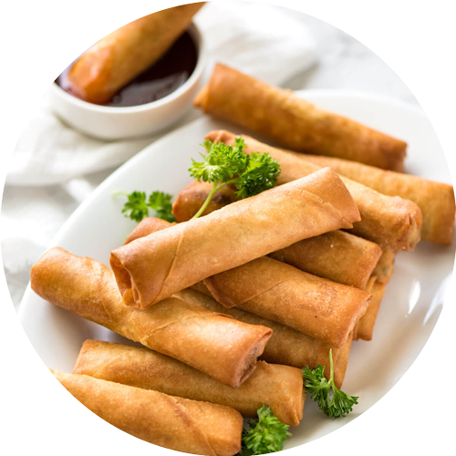 Fried Chinese Spring Roll PNG Images