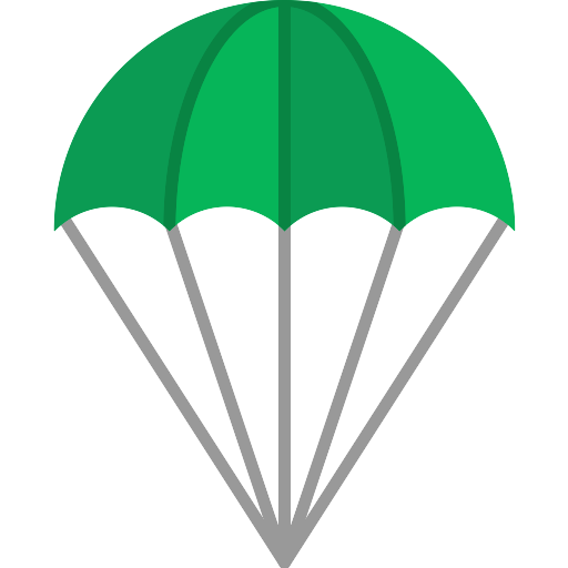 Gliding Parachute PNG Picture