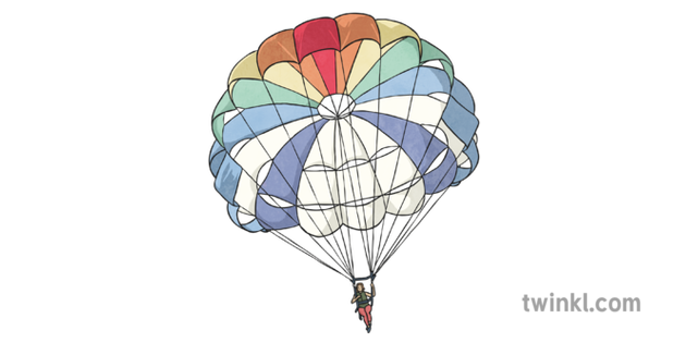 Gliding Parachute PNG