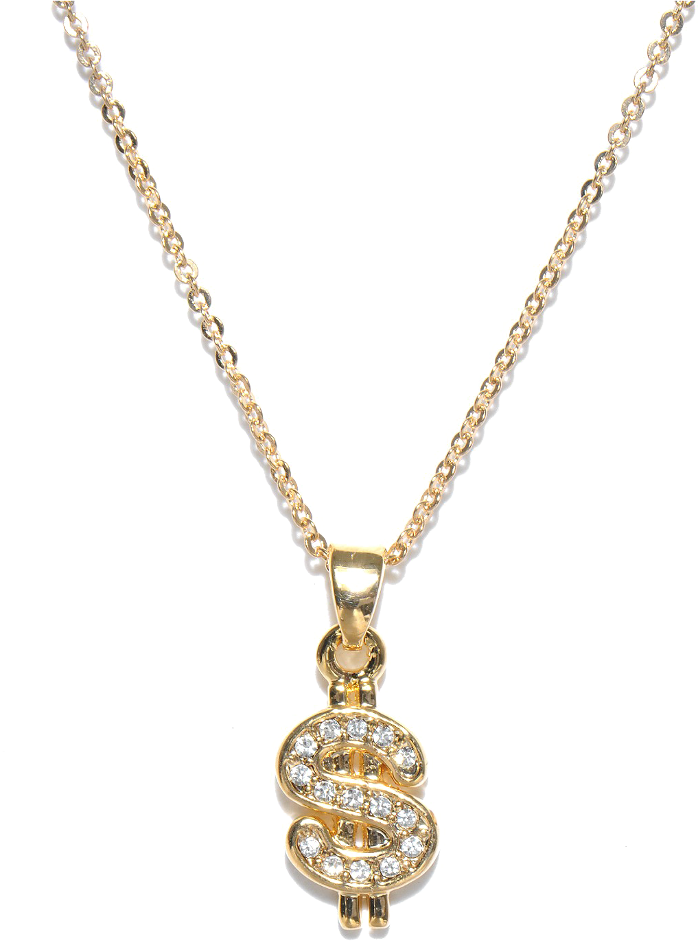 Gold Dollar Chain PNG
