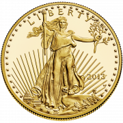 Золотая доллар монета PNG Бесплатное изображение