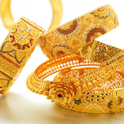 Gold Jewellery Bangles PNG Image