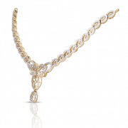 Золотое ювелирное ожерелье PNG Изображение