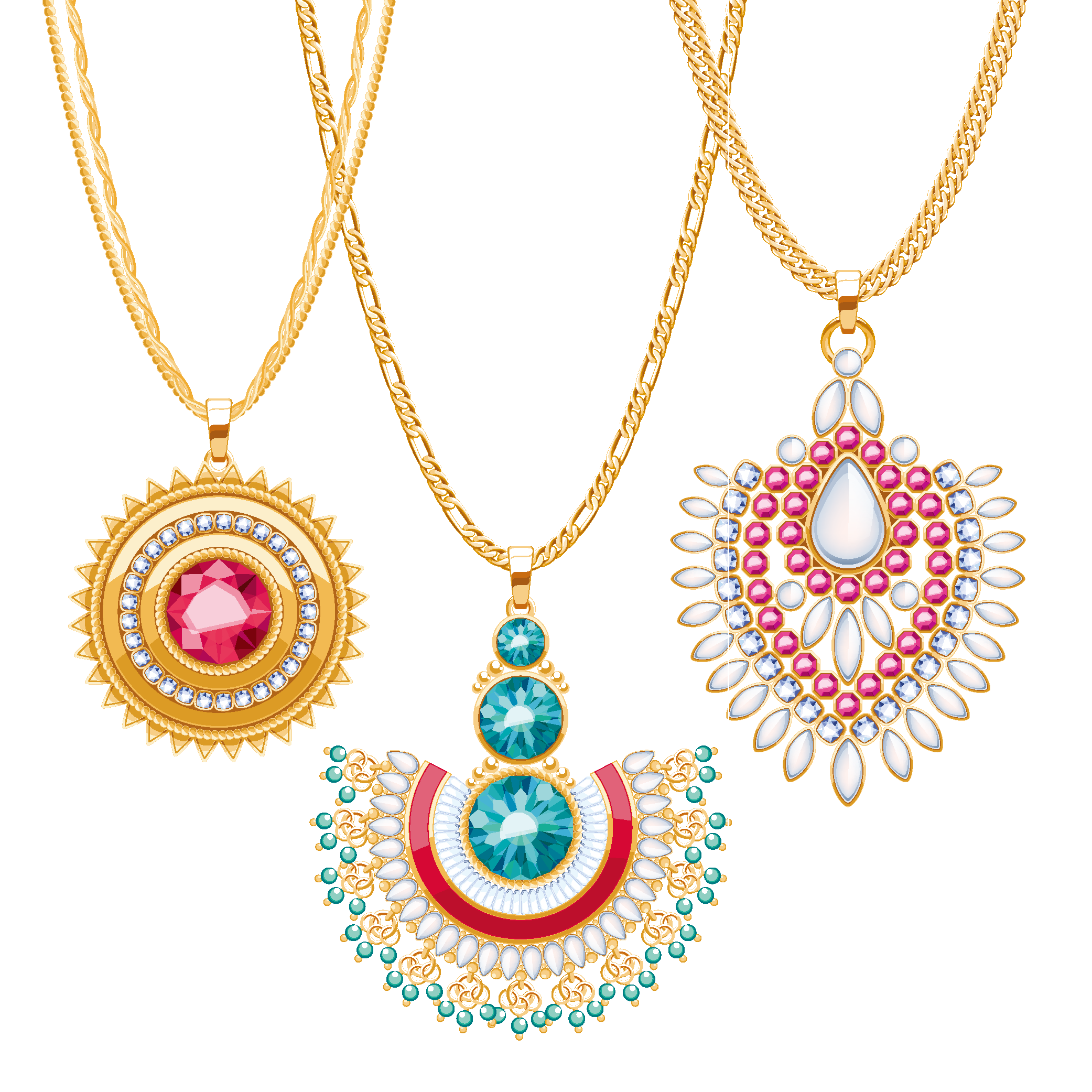 Gold Jewellery PNG File