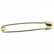 Pin di sicurezza in oro PNG Clipart
