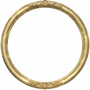 Gouden ronde frame