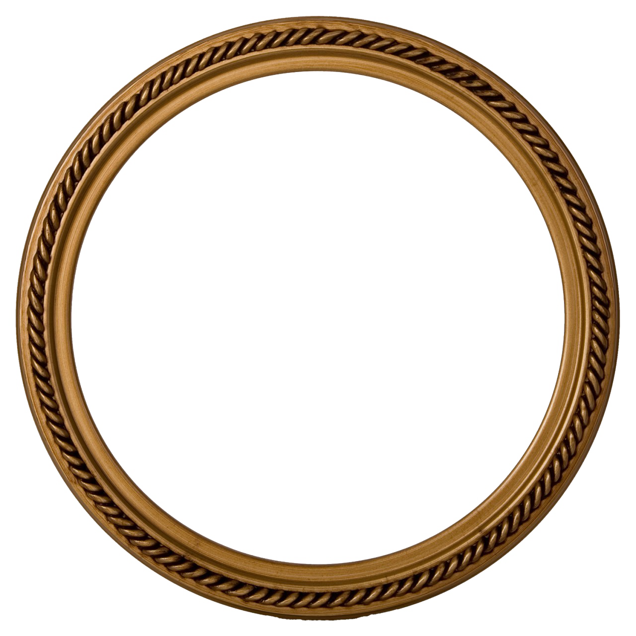 Golden Round Frame PNG High Quality Image
