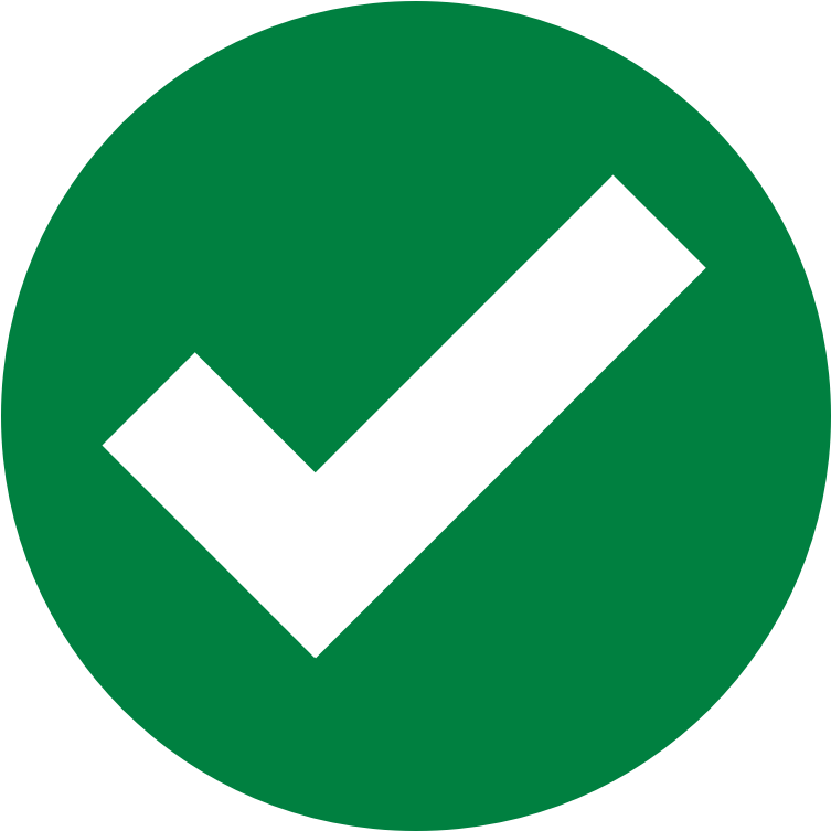 Green Check Mark PNG Free Download