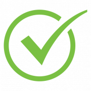 Imagen PNG de marca de verificación verde