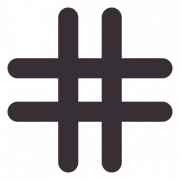 Download gratuito del logo hashtag png