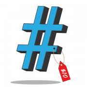 Hashtag logo png immagine gratuita