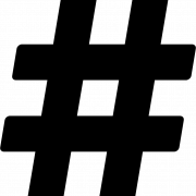 Logotipo de hashtag transparente