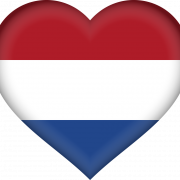 Heart Netherlands Flag PNG