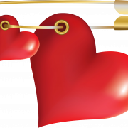 Heart Safety Pin PNG
