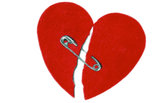 Heart Safety Pin