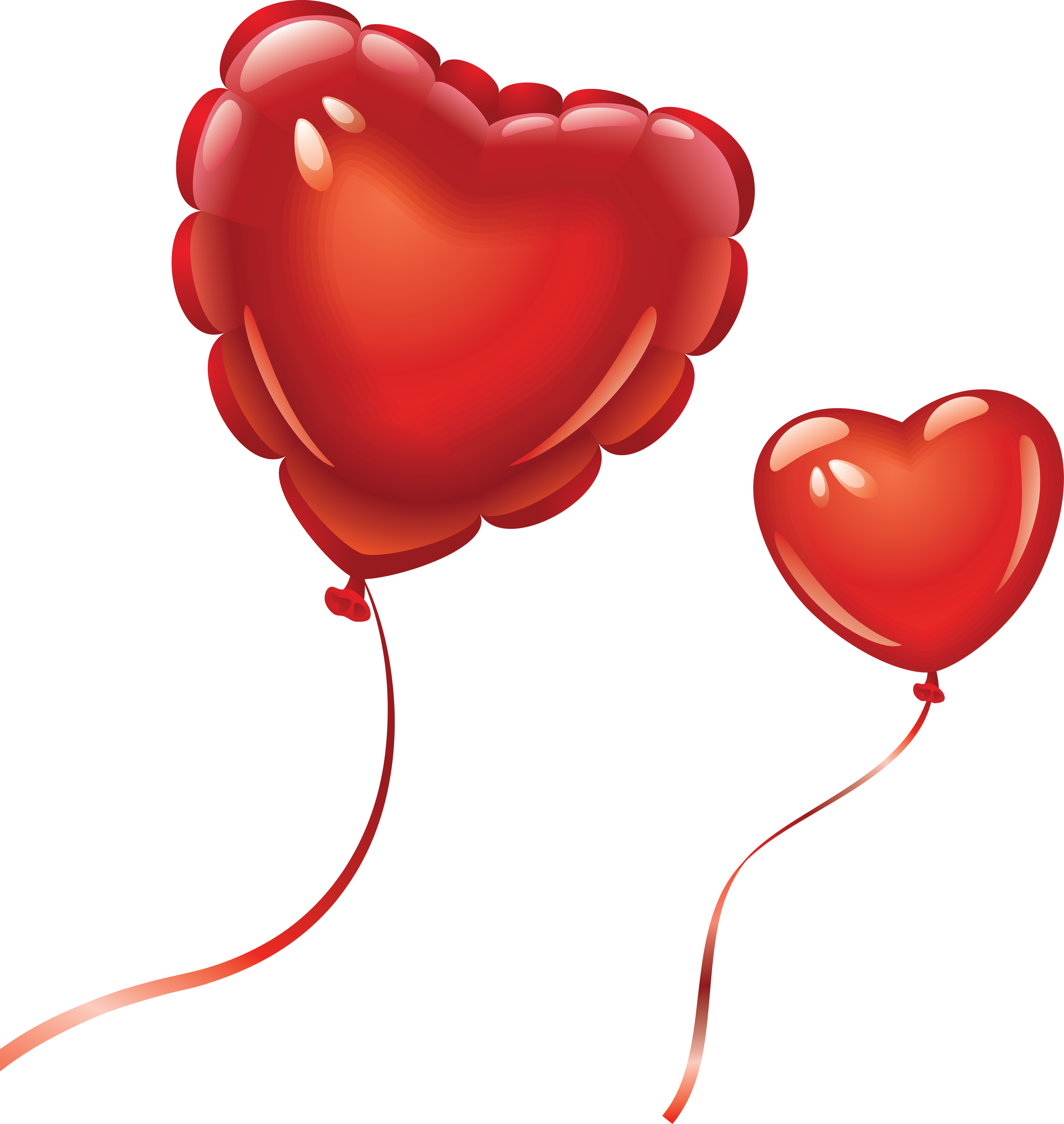 Heart Shaped Balloon PNG Free Download