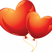 Balloon a forma di cuore trasparente