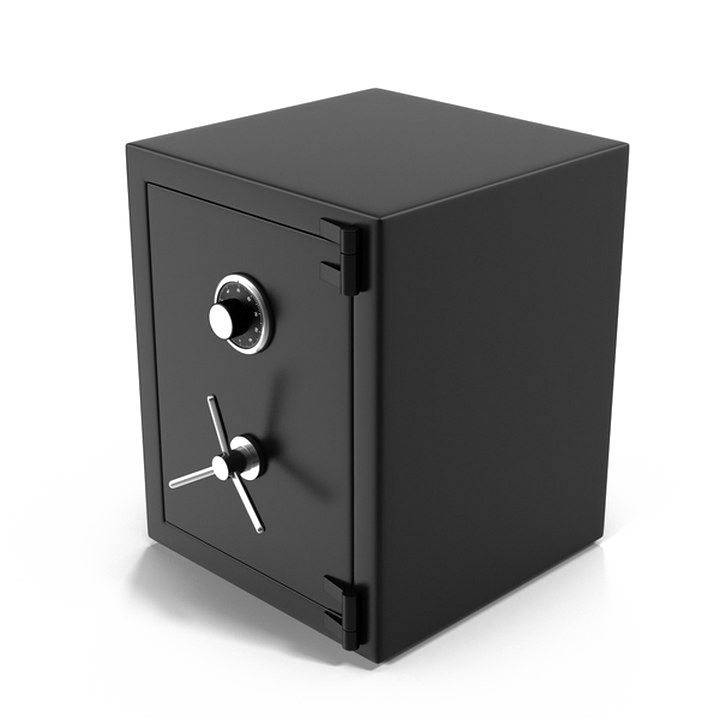 Iron Security Safe PNG Picture