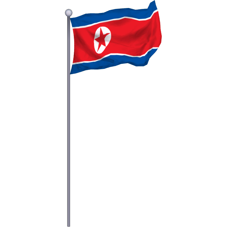 North Korea Flag PNG File