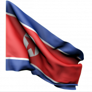 Noord -Korea vlag PNG PIC