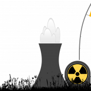 Planta de energía nuclear Transparente