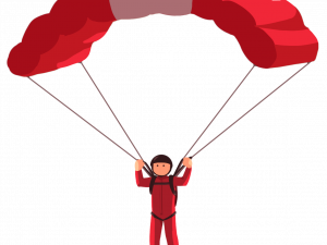 Image PNG en parachute