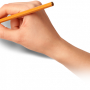 كتابة اليدين قلم رصاص
