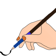 Imagen PNG de escritura a mano de lápiz