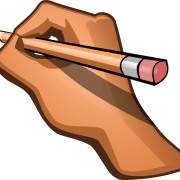 كتابة اليدوية بالقلم الرصاص الشفافة