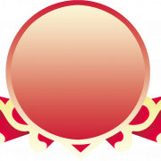 Cadre rond rose PNG