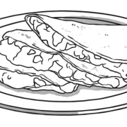Quesadilla Dish Png gratis afbeelding