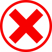 Red Mark Wrong PNG HD Image