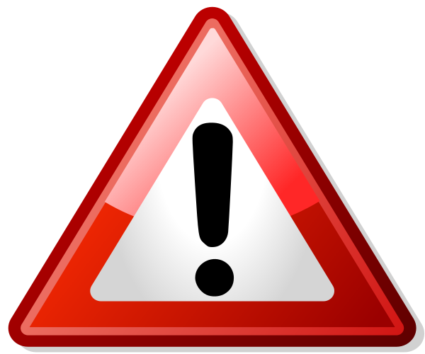 Red Warning PNG Clipart