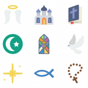 Religiöse Symbole png HD -Bild