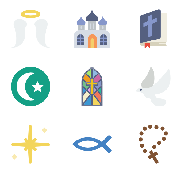Religieuze symbolen PNG HD -afbeelding