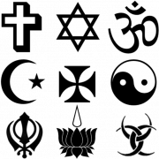 Religieuze symbolen PNG -afbeeldingsbestand