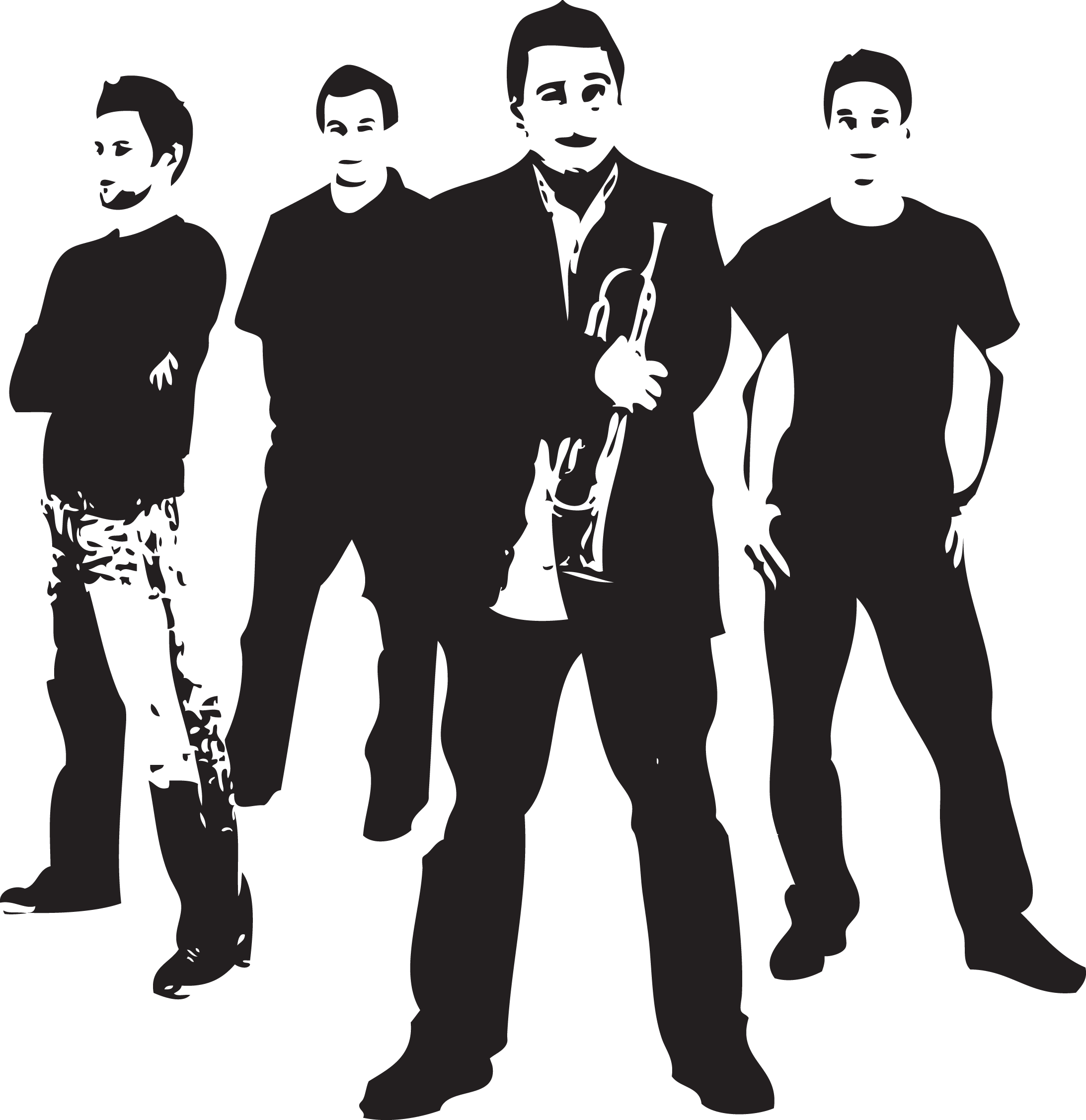 Rock Band Silhouette PNG Image