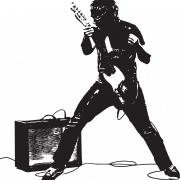 Rock Band Silhouette Png Pic