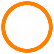Round Orange Frame PNG