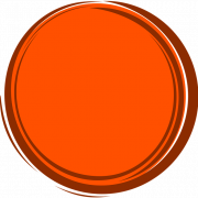 Round Orange Frame PNG Image