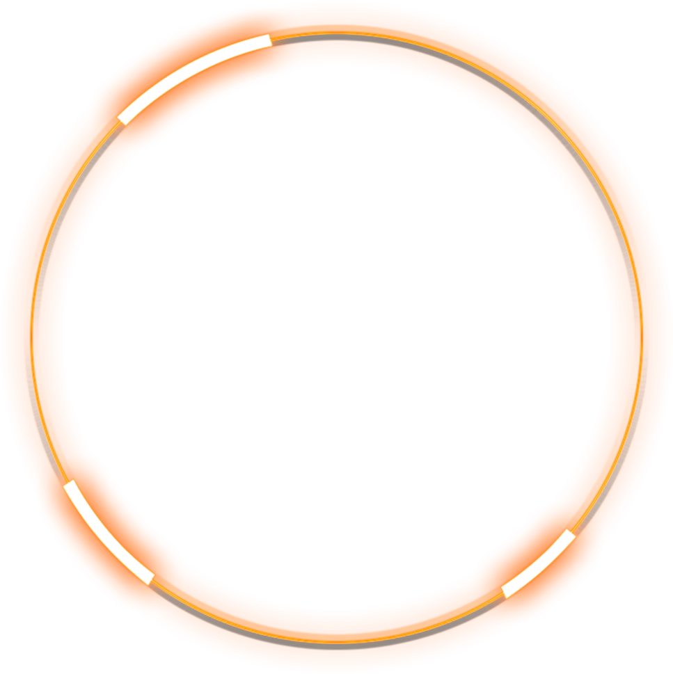 Round Orange Frame