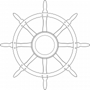 Ship Wheel Rudder PNG File