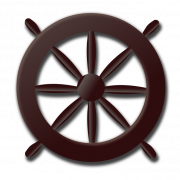 Ship Wheel Rudder PNG Image