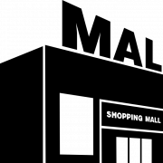 Silhouette Shopping Mall PNG HD Image