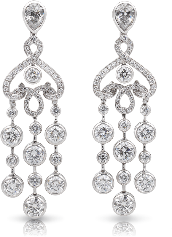 Silver Earring PNG Free Image