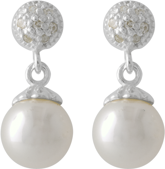 Silver Earring PNG Picture